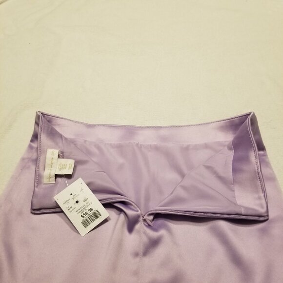 NWT Lavender Satin Mini Skirt X-Small Pastel Purple House of Harlow 1960 - Picture 7 of 13